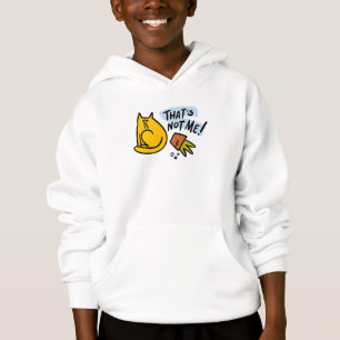 Hübsche Katze und ein gestürzter Blume Hoodie