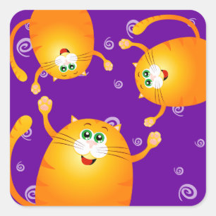 Hübsche Katzen, Aufkleber