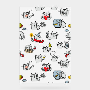 Hübsche Katzen, Milch und Magie Acrylschild