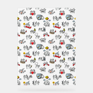 Hübsche Katzen, Milch und Magie. Acrylschild