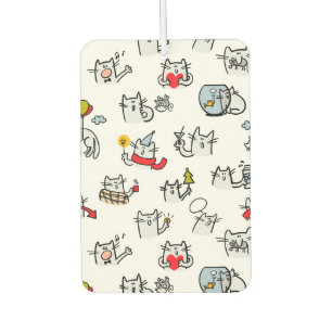 Hübsche Katzen, Milch und Magie. Autolufterfrischer