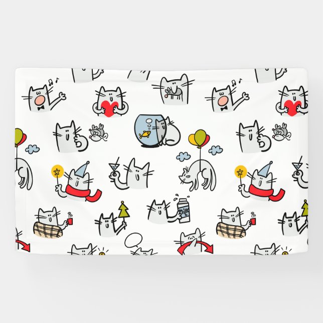 Hübsche Katzen, Milch und Magie. Banner (Horizontal)