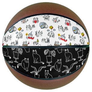Hübsche Katzen, Milch und Magie. Basketball