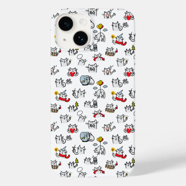 Hübsche Katzen, Milch und Magie. Case-Mate iPhone Hülle (Rückseite)