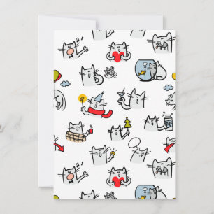 Hübsche Katzen, Milch und Magie. Einladung