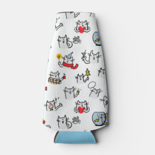 Hübsche Katzen, Milch und Magie. Flaschenkühler