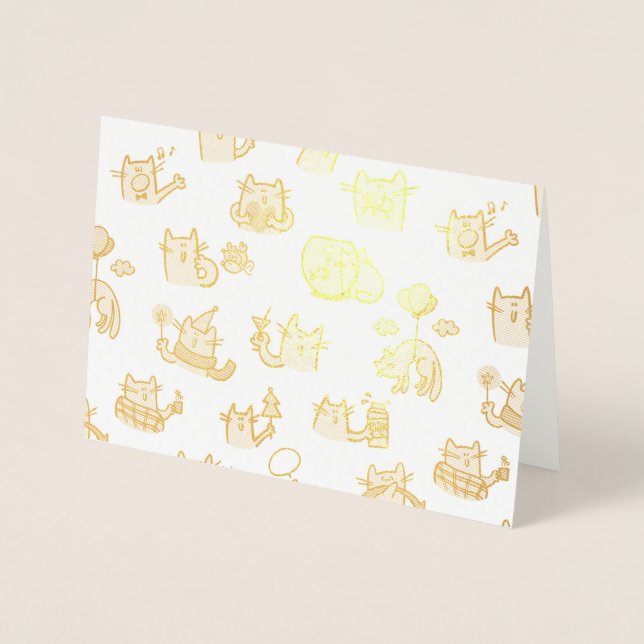 Hübsche Katzen, Milch und Magie. Folienkarte (Vorderseite)