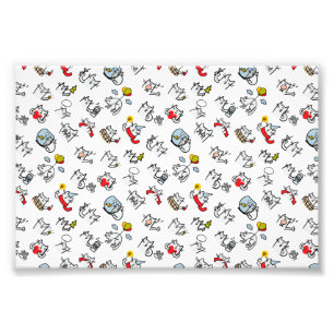 Hübsche Katzen, Milch und Magie. Fotodruck