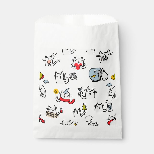 Hübsche Katzen, Milch und Magie. Geschenktütchen (Vorderseite)