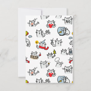 Hübsche Katzen, Milch und Magie. Karte