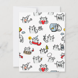 Hübsche Katzen, Milch und Magie. Karte