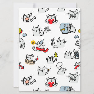 Hübsche Katzen, Milch und Magie. Karte