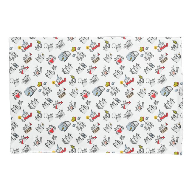 Hübsche Katzen, Milch und Magie. Kissenbezug (Vorderseite)