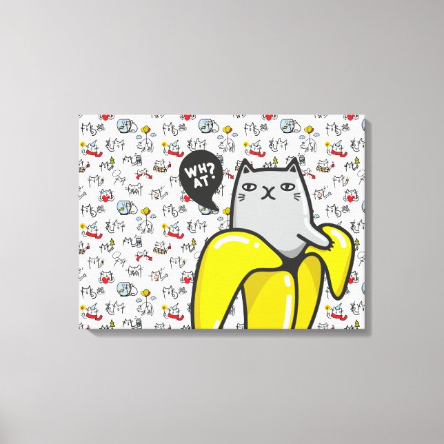 Hübsche Katzen, Milch und Magie. Leinwanddruck (Vorderseite)