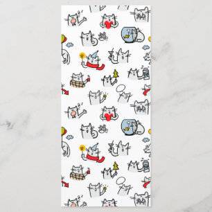 Hübsche Katzen, Milch und Magie. Menükarte