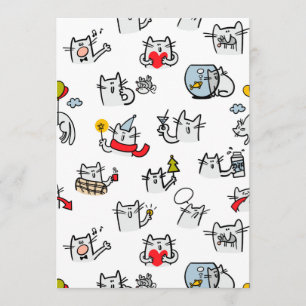 Hübsche Katzen, Milch und Magie. Menükarte