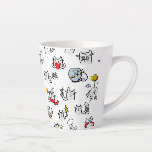 Hübsche Katzen, Milch und Magie. Milchtasse