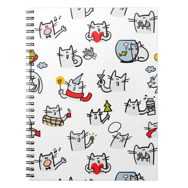 Hübsche Katzen, Milch und Magie. Notizblock (Vorderseite)