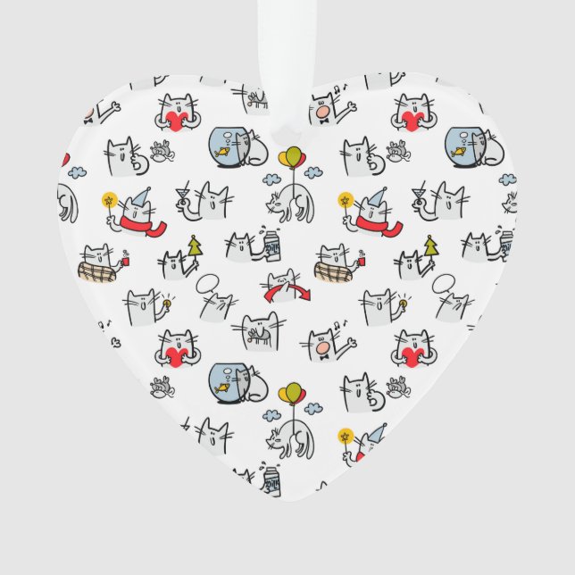 Hübsche Katzen, Milch und Magie. Ornament (Vorderseite)