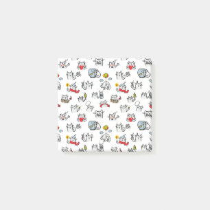 Hübsche Katzen, Milch und Magie. Post-it Klebezettel