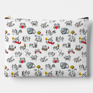 Hübsche Katzen, Milch und Magie. Zubehörtasche