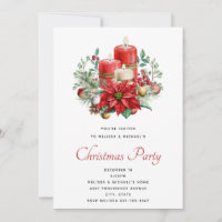 Hübsche Kerzen und Poinsettia Bouquet