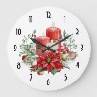 Hübsche Kerzen und Poinsettia Bouquet