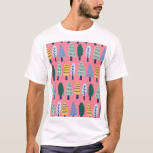 Hübsche Kiefern: Kinder-Muster. T-Shirt