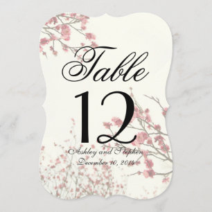 Hübsche Kirschblossom Bäume auf elegantem Weiß Einladung