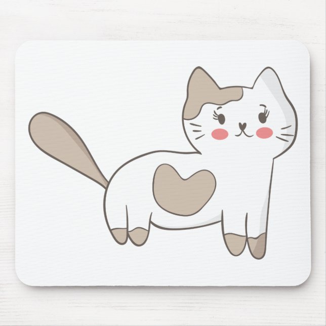 Hübsche Kitty Mousepad (Vorne)