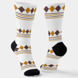 Hübsche klassische Musterlinie und geometrische Ku Socken