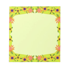 Hübsche kleine Blume, die Sie anpassen Notizblock