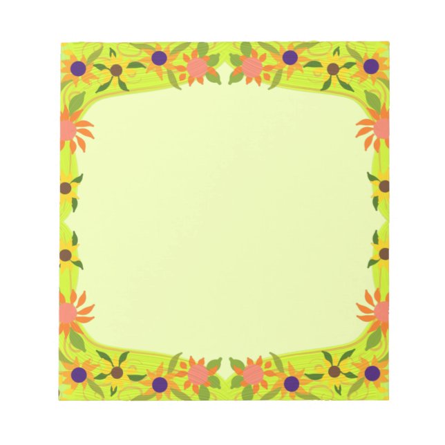 Hübsche kleine Blume, die Sie anpassen Notizblock (Vorderseite)