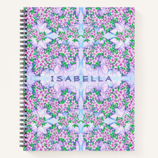 Hübsche kleine Blume Personalisiert Spiral Noteboo Notizbuch