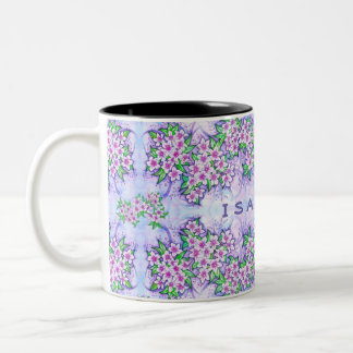 Hübsche kleine Blume personalisierter Mug Zweifarbige Tasse