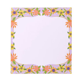 Hübsche kleine Blume Sie anpassen Lila Notizblock