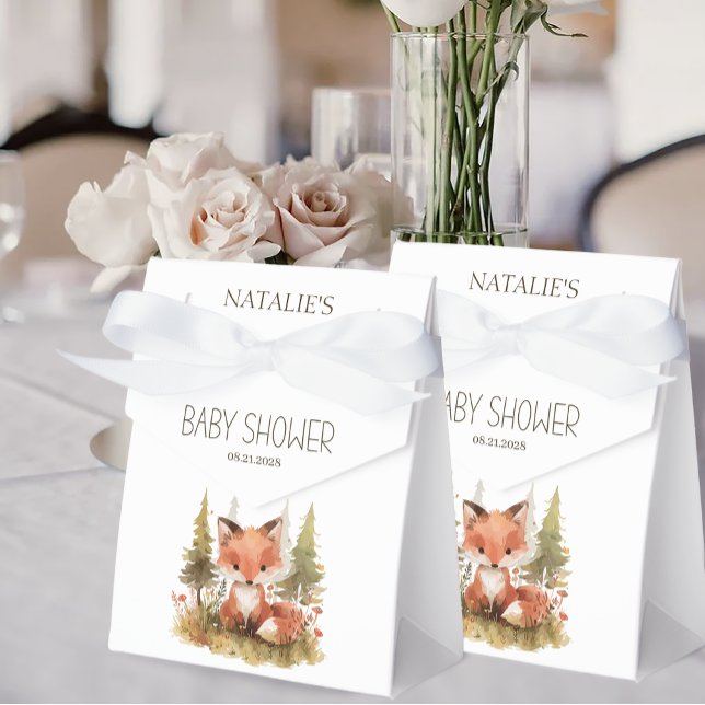 Hübsche kleine Fuchs-Babyshower-Geschenkboxen Geschenkschachtel (Von Creator hochgeladen)