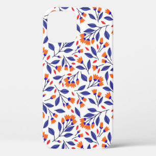 Hübsche kleine orangefarbene Blume nahtlos Case-Mate iPhone Hülle