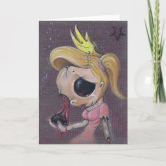 hübsche kleine Puppengrußkarte Karte