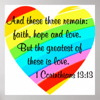 HÜBSCHE KORINTHIANER 13:13 RAINBOW HERZ DESIGN