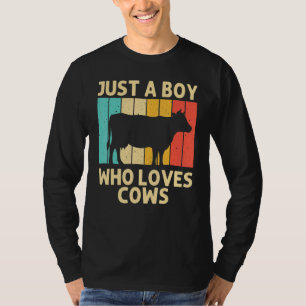 Hübsche Kuh für Jungen Kinder Zuchtbetrieb Milchfa T-Shirt