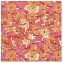 Hübsche kundenspezifische rote Feld-Mohnblumen auf Stoff