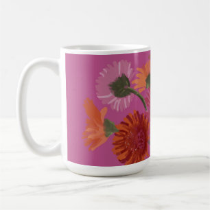 Hübsche Kunst GerberaFlower Moderne Illustration Kaffeetasse
