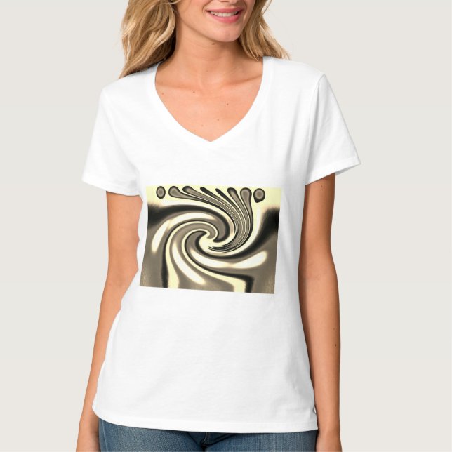 Hübsche Kunstmode T-Shirt (Vorderseite)