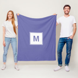 Hübsche Lace Monogram Fleecedecke