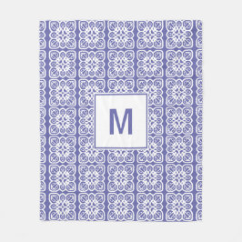 Hübsche Lace Monogram Fleecedecke