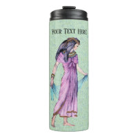 Hübsche Lady Ancient Ägypten Rosa Kleid auf Grün