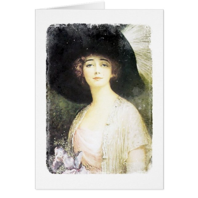 Hübsche Lady Circa 1910 Digitale Kunst (Vorne)