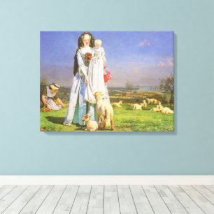 Hübsche Lämmer by Ford Madox Brown Leinwanddruck