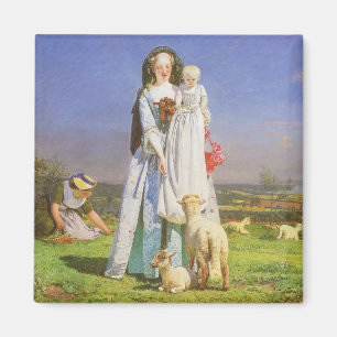 Hübsche Lämmer by Ford Madox Brown Magnet